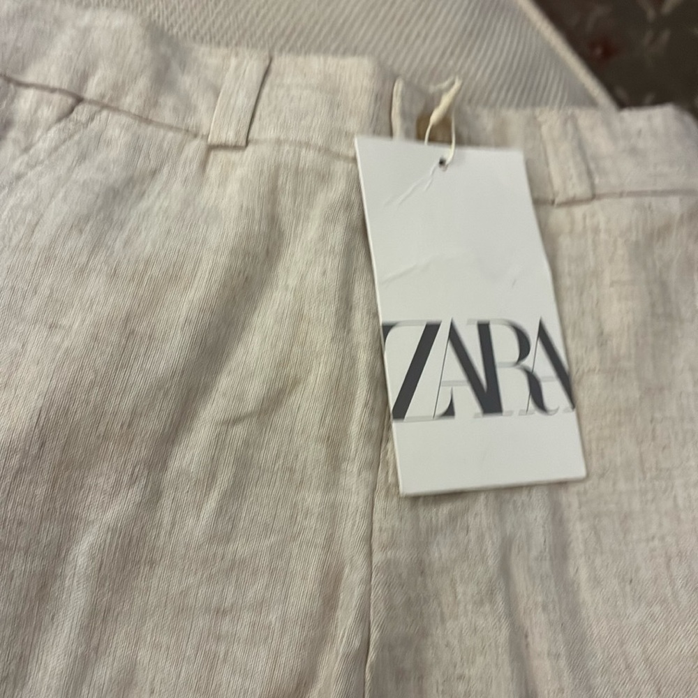 Zara Linen Blend Suit Pants - Size 2